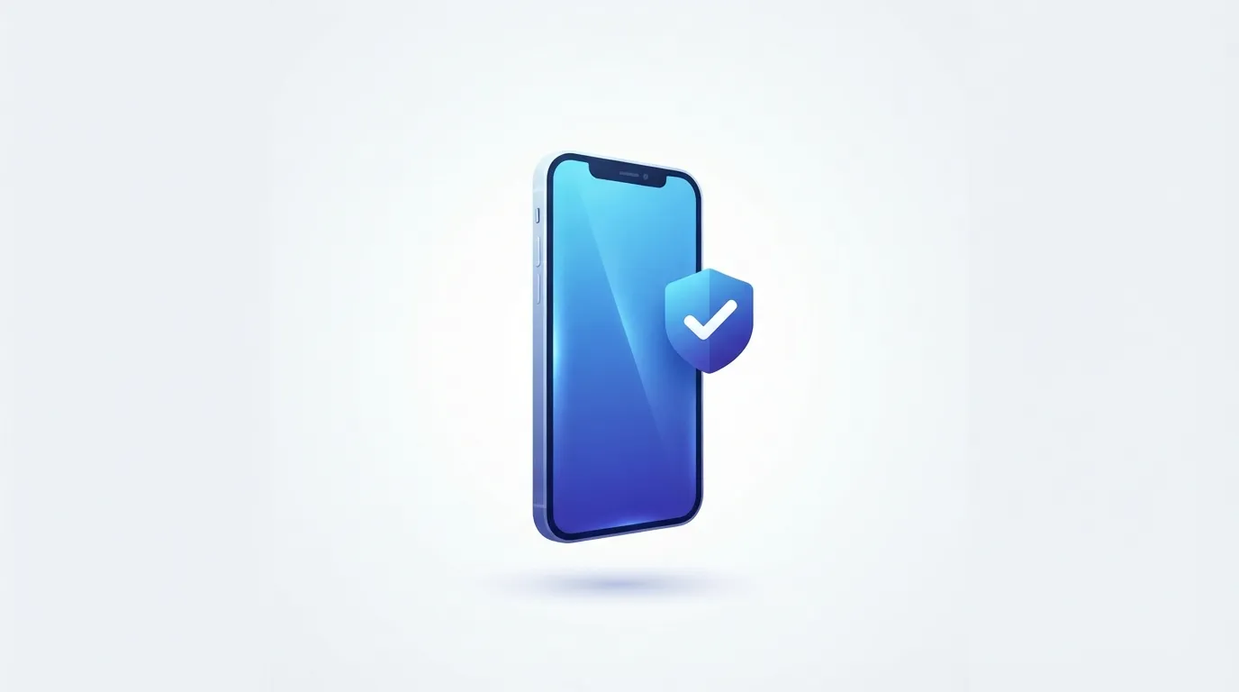 Ilustração de um iPhone com um selo de escudo e visto ao lado, representando a AltStore PAL como loja alternativa oficialmente autorizada